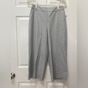 Wide-Leg Work Pants - Cropped